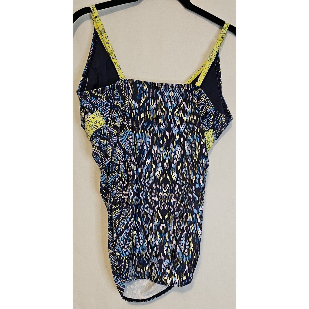 Soma Swim Tankini Porto Tile Navy, Blue, Lavender, Black, Yellow Size 8 - Picture 2 of 8